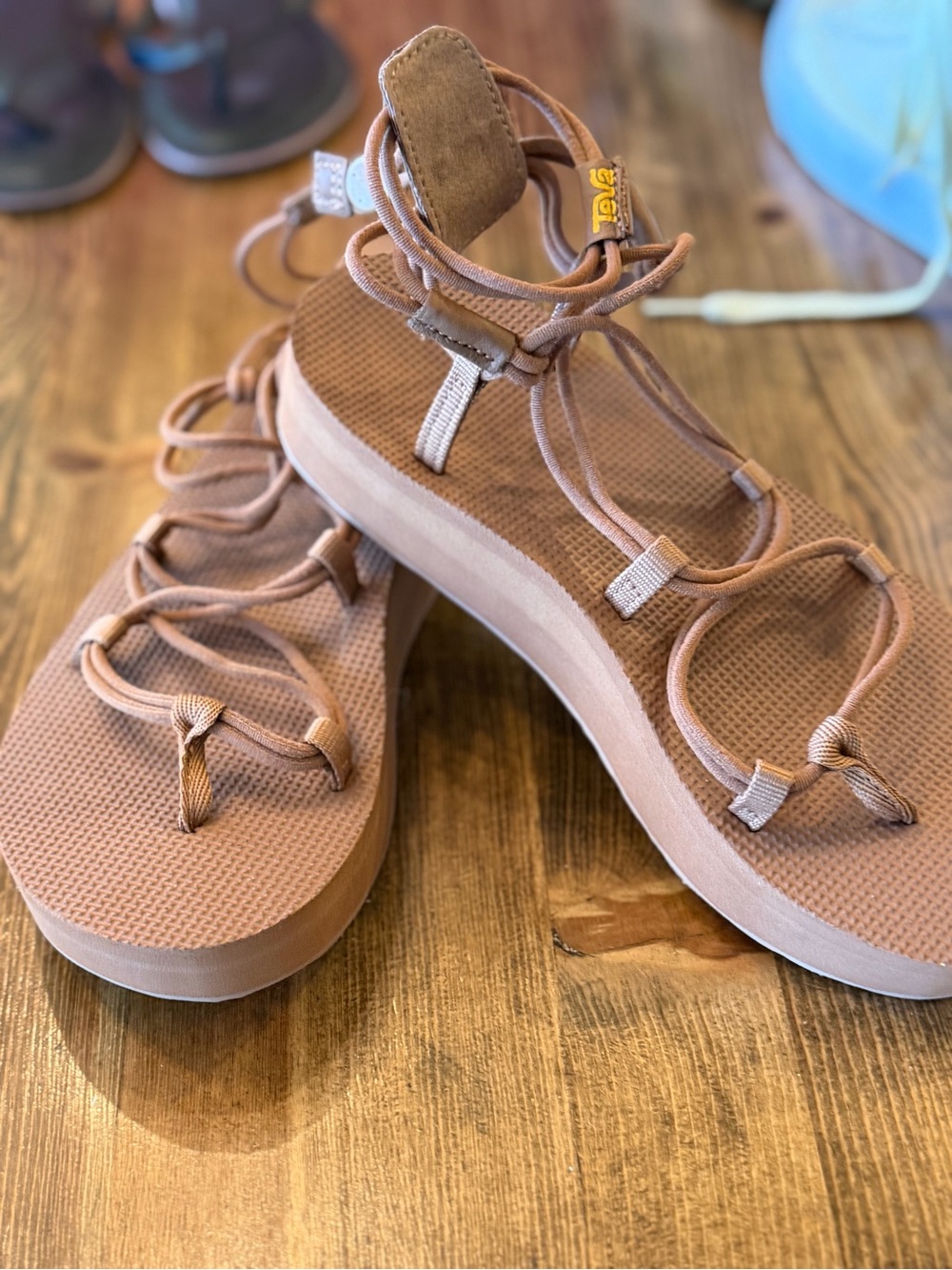 Teva Women's Dusty Rose Lace-Up Gladiator Sandals - Picture 2 of 3
